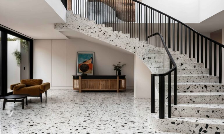 Maintaining terrazzo floor tiles with proper guidance