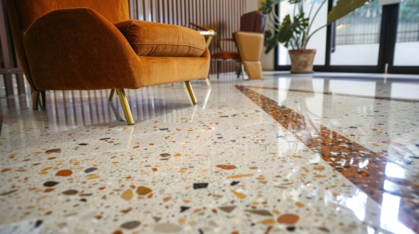 terrazzo floor tiles